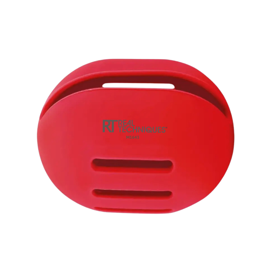 Hộp Đựng Mút Trang Điểm Du Lịch Màu Đỏ RT Real Techniques Makeup Holder Powder Puff Storage